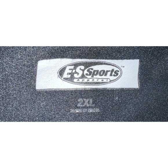 E.S Sports Mens Apparel Black 1/4 Zip Athletic Shirt/ Lightweight Jacket 2XL - Picture 3 of 3